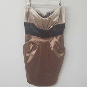 Bebe Strapless Dress with pockets